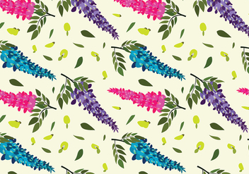 Wisteria Pattern Free Vector - Free vector #438227