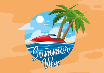 Summer Water Jet Free Vector - бесплатный vector #438237