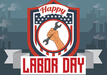 Labor Day Vector Background - vector #438387 gratis