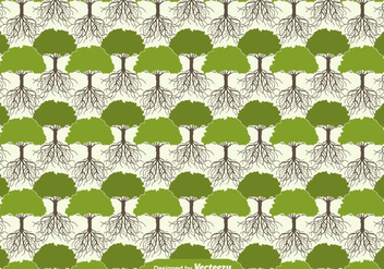 Tree With Roots Seamless Pattern - vector gratuit #438717 