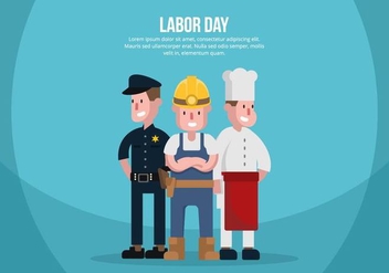 Labor Day Illustration - бесплатный vector #439527
