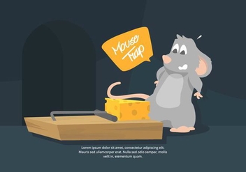 Mouse Trap Illustration - vector #439537 gratis