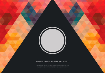 Prism Shape Cover Template - vector gratuit #440027 