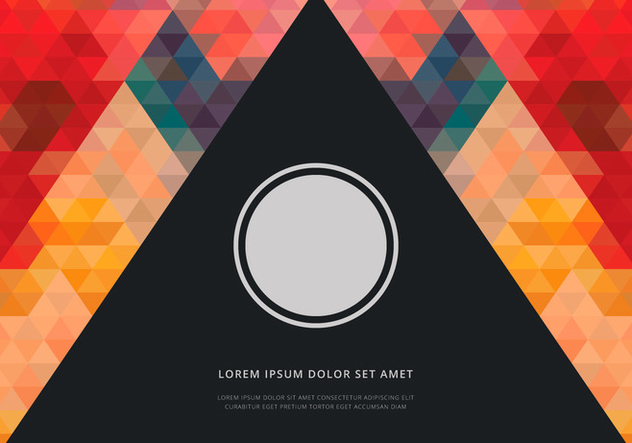 Prism Shape Cover Template - vector gratuit #440027 