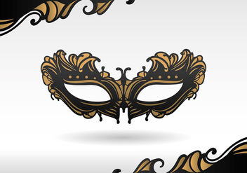 Masquerade Black Mask Free Vector - vector gratuit #440217 