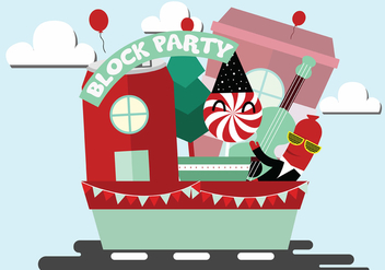 Block Party Vector Art - vector #440247 gratis