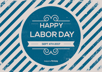 Old Retro Labor Day Background - Free vector #440327