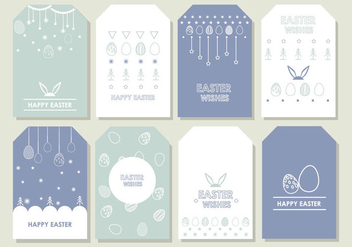 Easter Gift Tag - vector gratuit #440537 