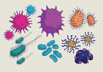 Bacterias and Mold Vector - Free vector #441117