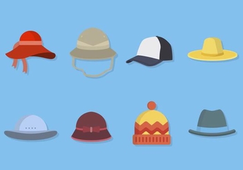 Flat Hat Collections - Kostenloses vector #441217