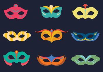 Carnival Colorful Mask - vector #441257 gratis