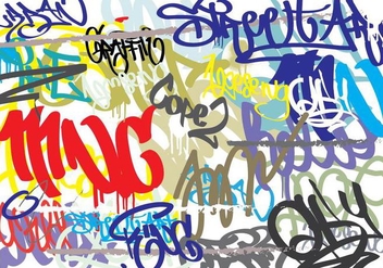 Graffiti Abstract Background - vector gratuit #441577 