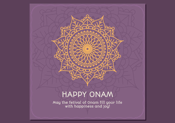 Onam Poster Template - Free vector #441587