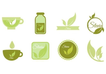 Free Stevia Icons and Badge Vector - Kostenloses vector #441617