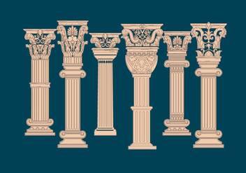 Corinthian Pillar Vector - Kostenloses vector #442287