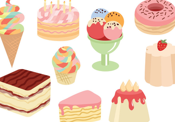 Free Sweets Cakes Vectors - vector #442477 gratis