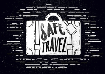Free Hand Drawn Travel Background - Free vector #443067