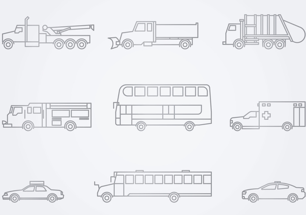 Public Service Vehicles Icon - vector #443297 gratis