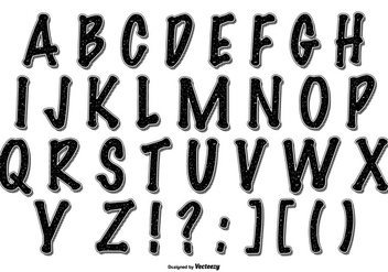 Grafitti Style Alphabet Collection - vector gratuit #443497 