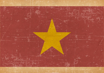 Grunge Flag of Vietnam - Kostenloses vector #443887