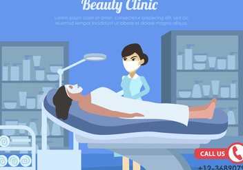 Woman Treatment In Beauty Clinic - Free vector #444107