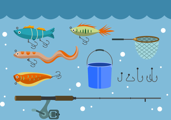 Free Fishing Vector Icons - vector gratuit #444127 