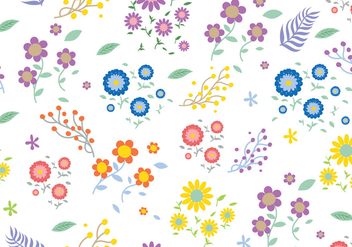Seamless Ditsy Floral Pattern - Kostenloses vector #444937