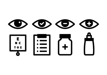 Optometry Icon Pack - vector gratuit #445047 