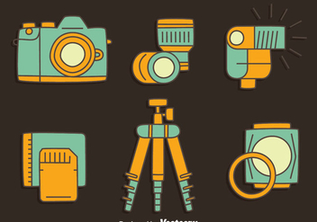 Camera Element Collection Vector - Free vector #445077