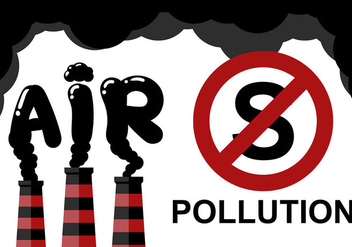 Stop Pollution Air Background Vector - бесплатный vector #445177