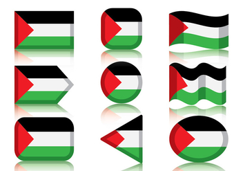 Palestine Flag - vector gratuit #445187 