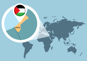Palestine Map - vector gratuit #445237 