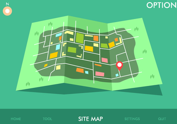 Site Map Game Option Free Vector - Free vector #445267