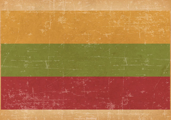 Grunge Flag of Lithuania - vector gratuit #445487 