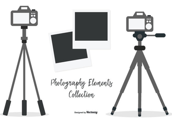 Vector Tripod with Cameras Collection - Free vector #445517
