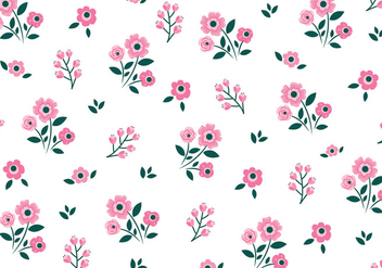Floral Seamless Pattern - vector gratuit #445567 