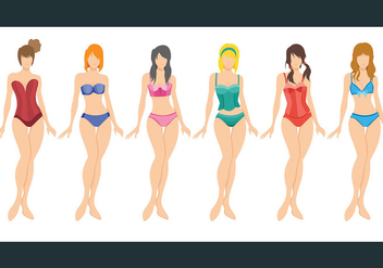 Bustier Vector Icons - Free vector #445857