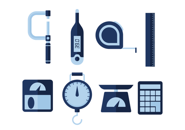 Free Measuring Tools Vector Icons - Free vector #445927