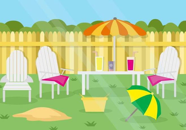 Free Summer Garden Party Background vector - vector gratuit #446067 