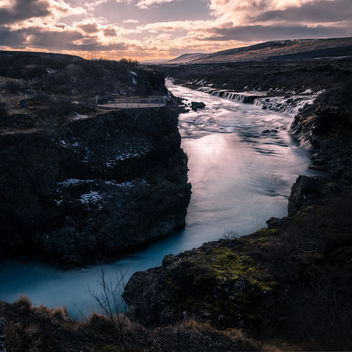 Hraunfossar waterfall - Iceland - Travel photography - бесплатный image #446647