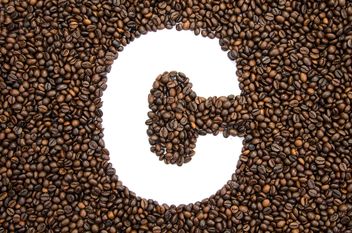 Alphabet of coffee beans - image gratuit #451887 
