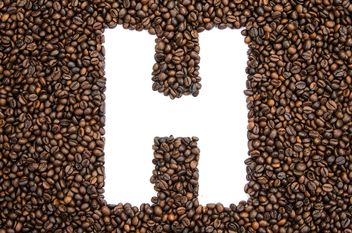 Alphabet of coffee beans - image gratuit #451897 