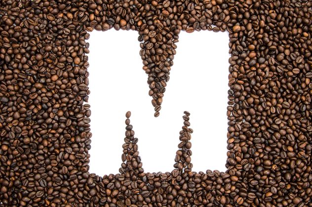 Alphabet of coffee beans - image gratuit #451907 