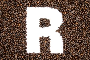 Alphabet of coffee beans - бесплатный image #451917