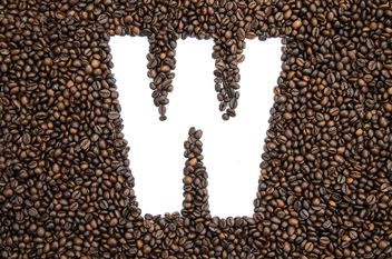 Alphabet of coffee beans - бесплатный image #451927