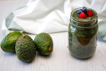 Avocado Green Smoothie in a Jar - Kostenloses image #455277