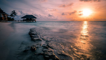 Sunset in Dhigufaru - Maldives - Travel photography - image gratuit #455617 