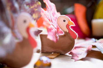 Handmade turkeys for thanksgiving decoration - бесплатный image #456227