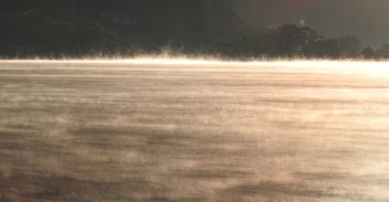 Mist on lake. - бесплатный image #456957