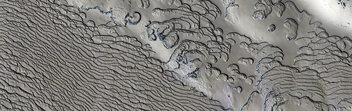 Mars - South Pole Residual Cap Texture on Ridges - бесплатный image #471037